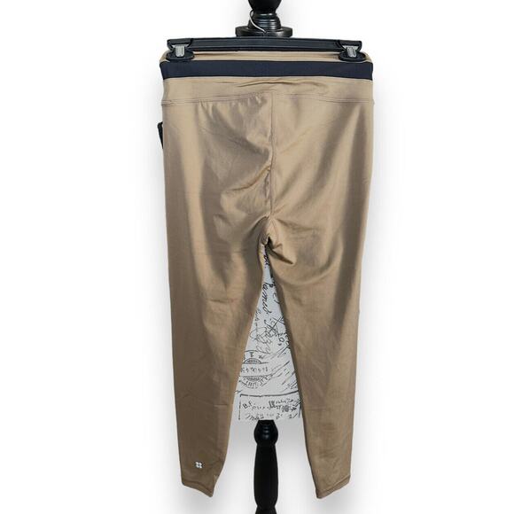 New Sweaty Betty All Day Wrap Waist 7/8 Workout Leggings Terra Brown US 6 UK S - Picture 2 of 6